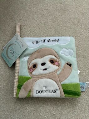 Plush Sloth Soft Baby Book
